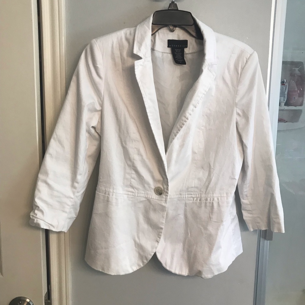White ladies blazer